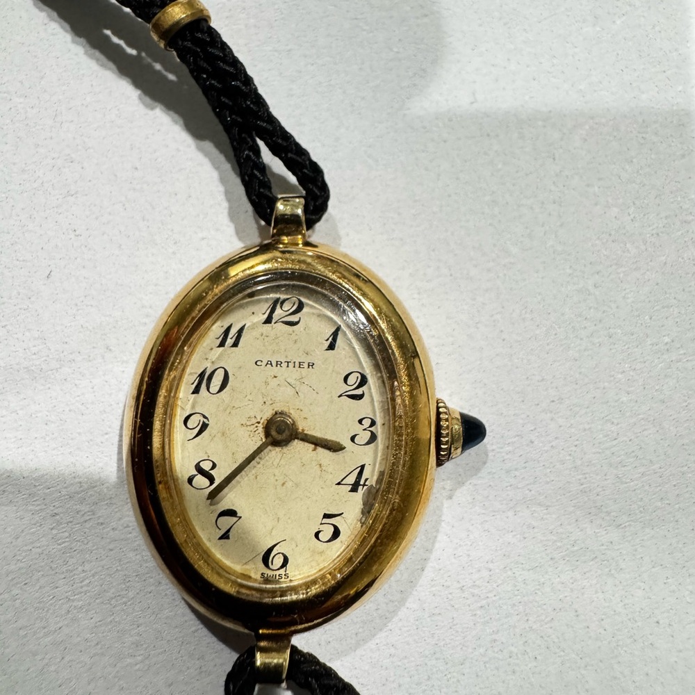 Cartier Gold and Black Classic Watch